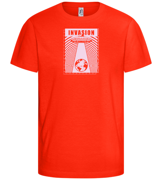 Invade Earth Design - Comfort kids fitted t-shirt_RED_front