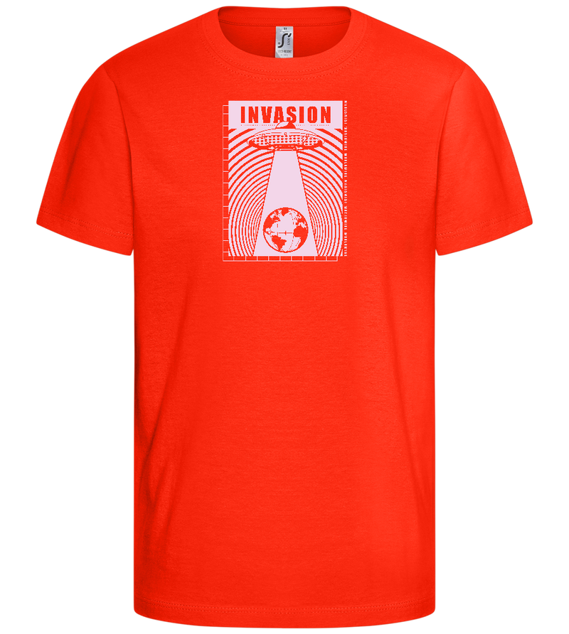 Invade Earth Design - Comfort kids fitted t-shirt_RED_front