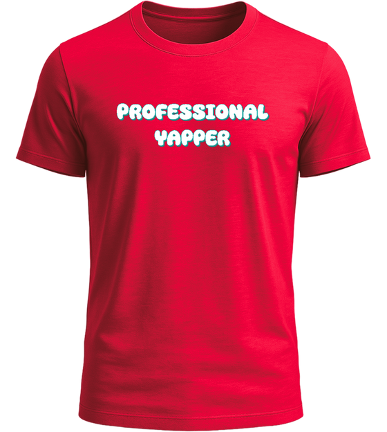Professional Yapper Design - Basic Unisex T-Shirt_RED_front