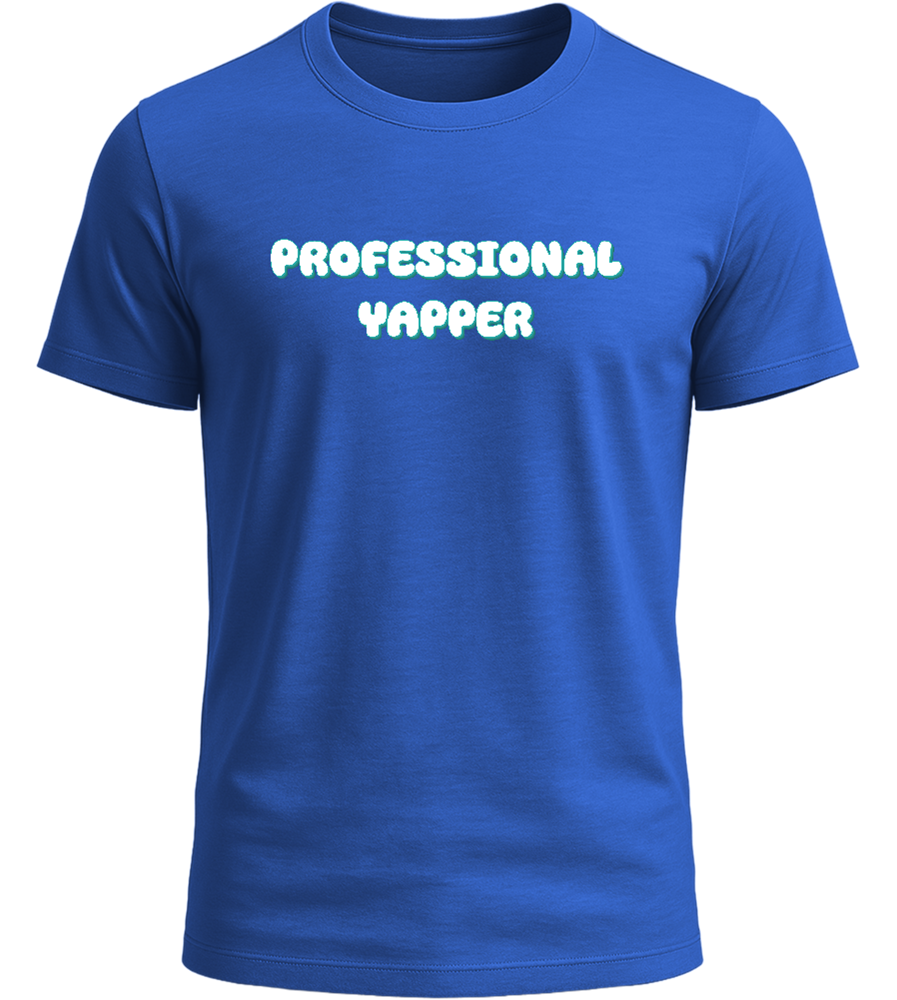 Professional Yapper Design - Basic Unisex T-Shirt_ROYAL_front