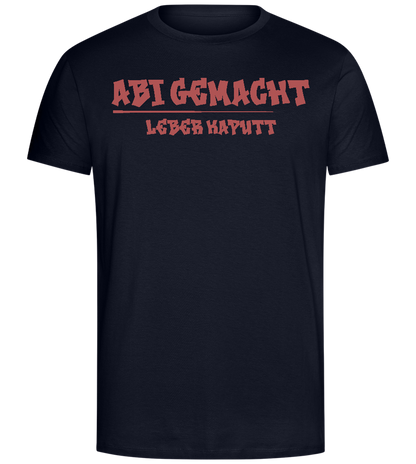 Abi Gemacht Leber Kaputt Design - Comfort Unisex T-Shirt_FRENCH NAVY_front