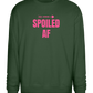 Spoiled AF Arrow Design - Comfort Essential Unisex Sweater_GREEN BOTTLE_front