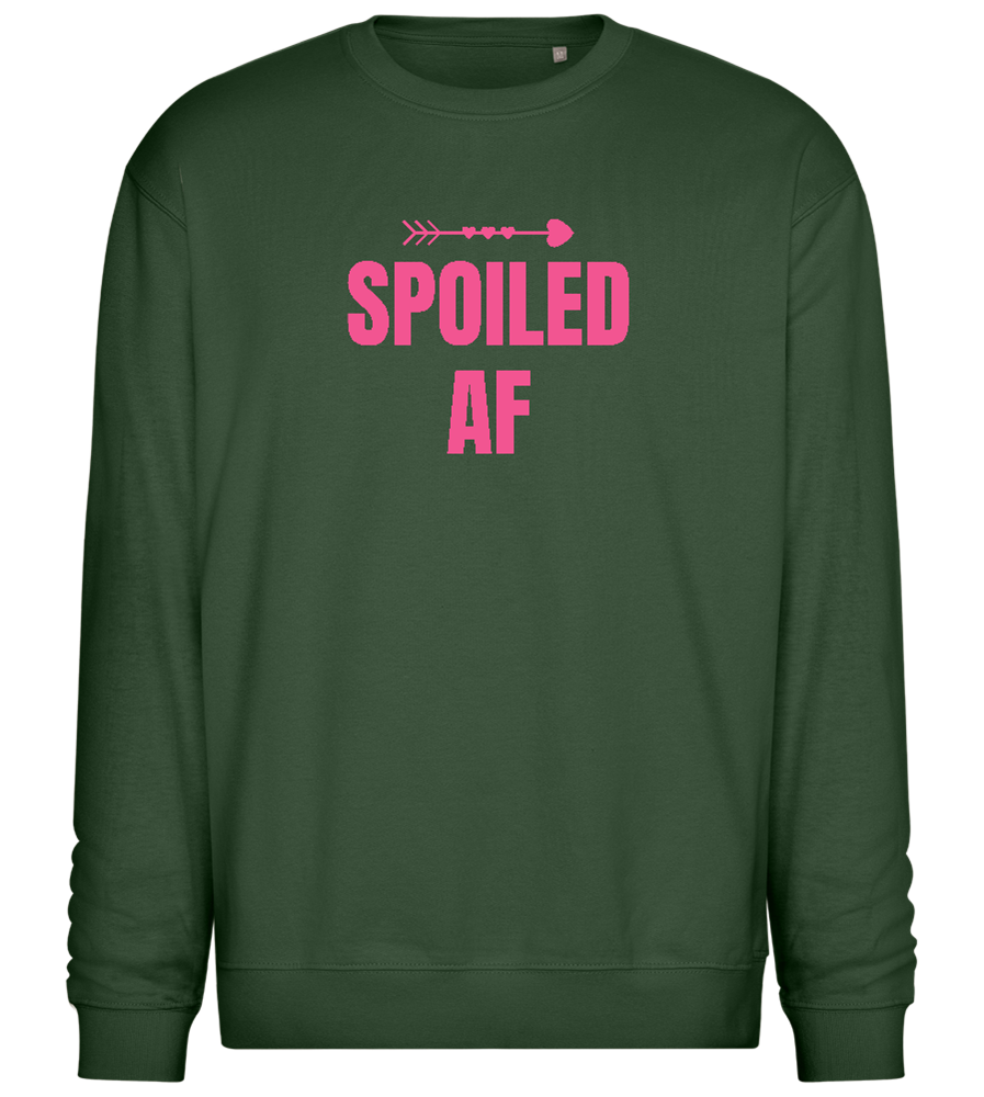 Spoiled AF Arrow Design - Comfort Essential Unisex Sweater_GREEN BOTTLE_front