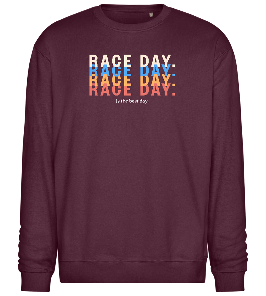 Best Day of the Week Design - Comfort Essential Unisex Sweater_BORDEAUX_front