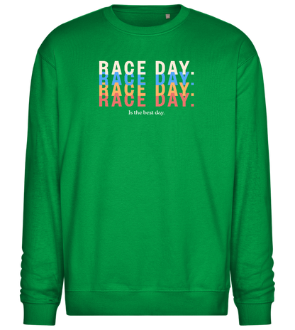 Best Day of the Week Design - Comfort Essential Unisex Sweater_MEADOW GREEN_front