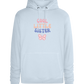 Cool Little Sister Butterfly Design - Premium unisex hoodie_CREAMY BLUE_front