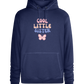 Cool Little Sister Butterfly Design - Premium unisex hoodie_DENIM CHINA_front