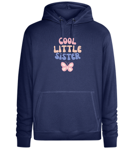 Cool Little Sister Butterfly Design - Premium unisex hoodie