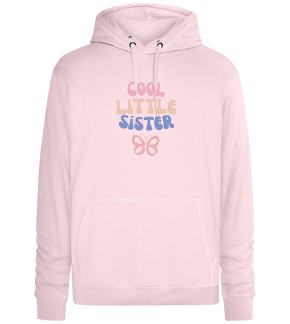 Cool Little Sister Butterfly Design - Premium unisex hoodie_LIGHT PEACH ROSE_front