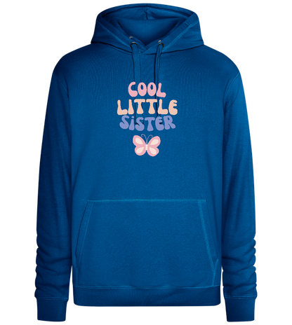 Cool Little Sister Butterfly Design - Premium unisex hoodie_ROYAL_front