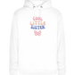 Cool Little Sister Butterfly Design - Premium unisex hoodie_WHITE_front