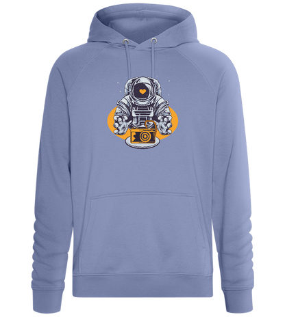 Spaceman Camera Design - Comfort unisex hoodie_BLUE_front