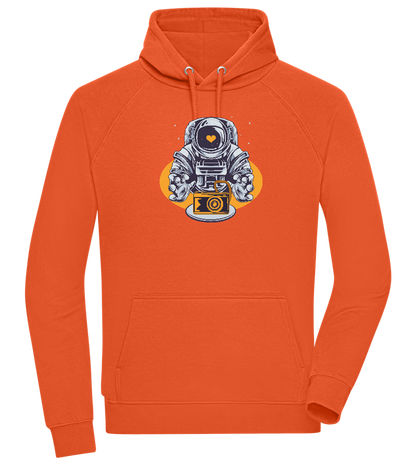 Spaceman Camera Design - Comfort unisex hoodie_BURNT ORANGE_front