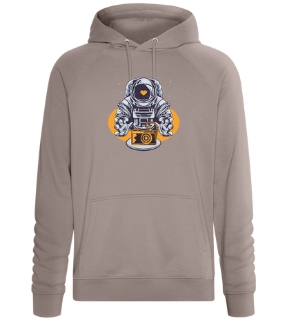 Spaceman Camera Design - Comfort unisex hoodie_CHARCOAL CHIN_front