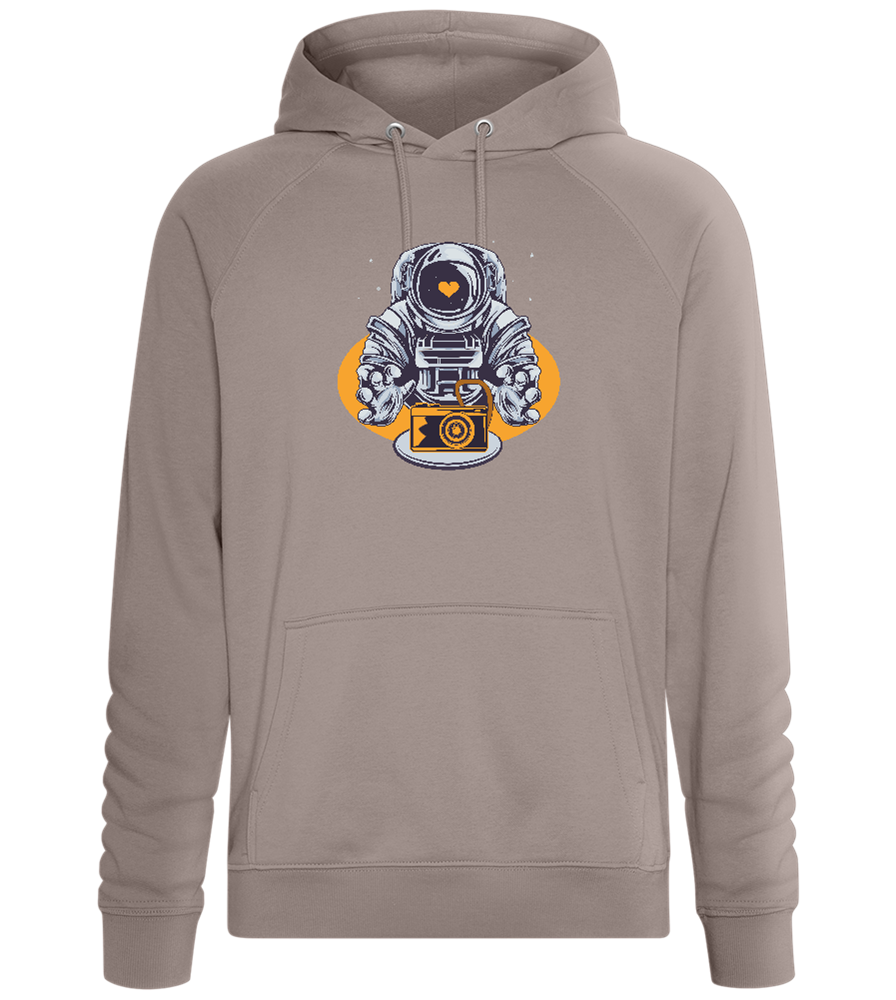 Spaceman Camera Design - Comfort unisex hoodie_CHARCOAL CHIN_front