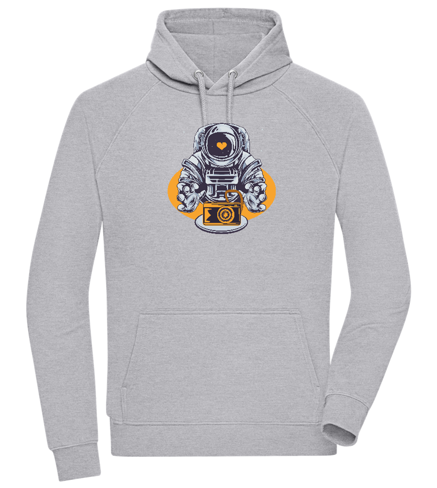 Spaceman Camera Design - Comfort unisex hoodie_ORION GREY II_front