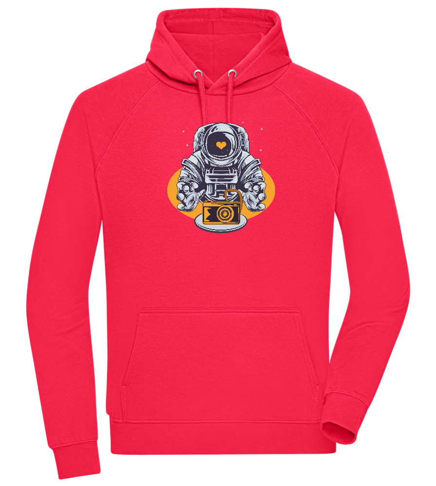 Spaceman Camera Design - Comfort unisex hoodie_RED_front