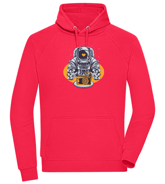 Spaceman Camera Design - Comfort unisex hoodie_RED_front