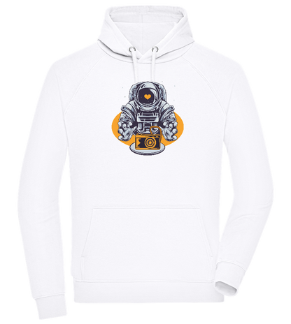 Spaceman Camera Design - Comfort unisex hoodie_WHITE_front