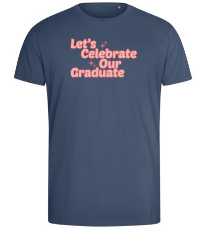 Let's Celebrate Our Graduate Design - Comfort men's fitted t-shirt_DENIM_front