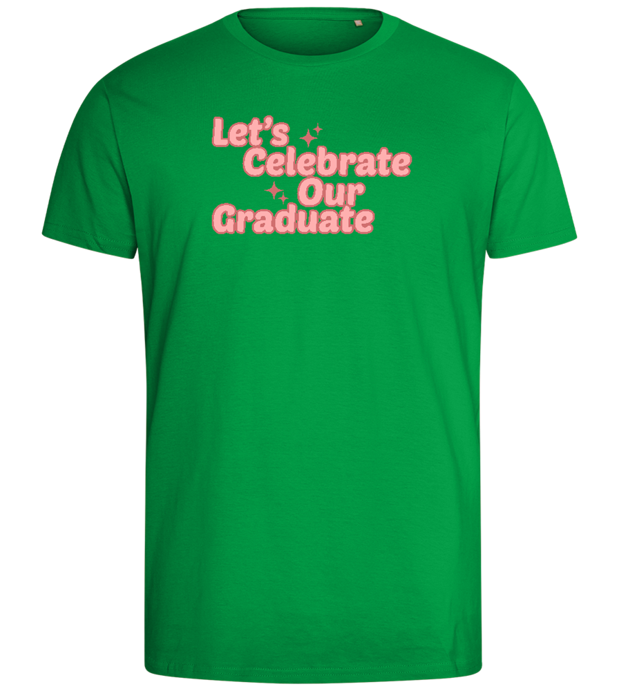 Let's Celebrate Our Graduate Design - Comfort men's fitted t-shirt_MEADOW GREEN_front