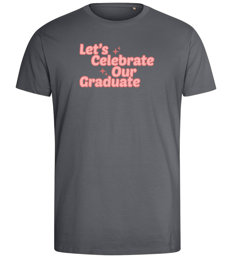 Let's Celebrate Our Graduate Design - Comfort men's fitted t-shirt_MOUSE GREY_front