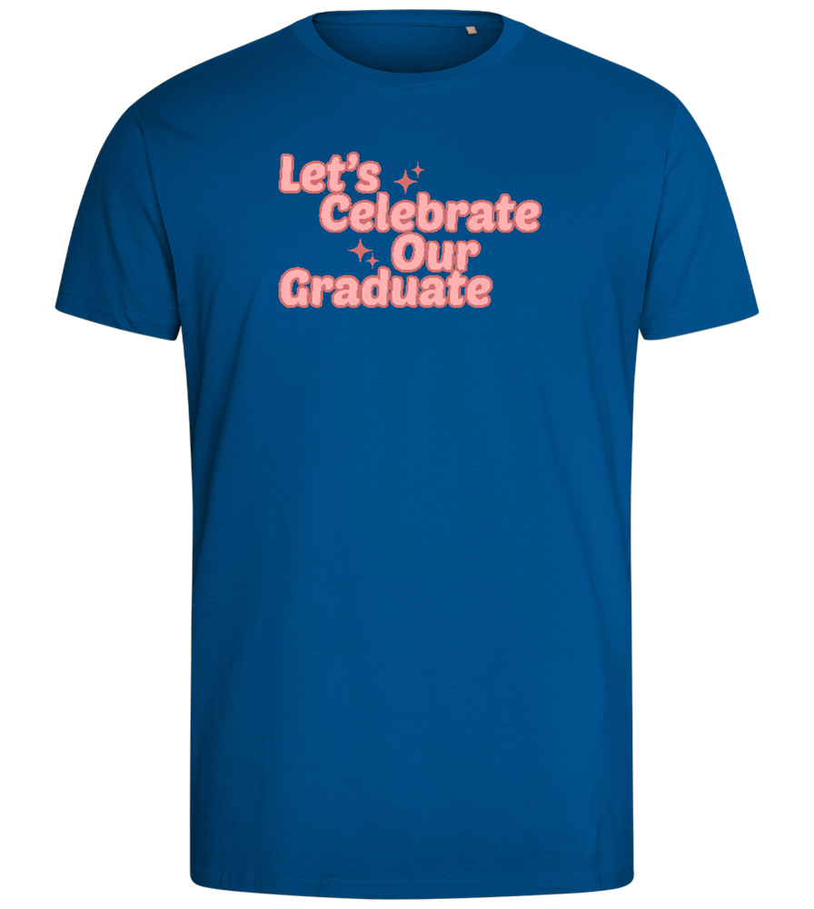 Let's Celebrate Our Graduate Design - Comfort men's fitted t-shirt_ROYAL_front