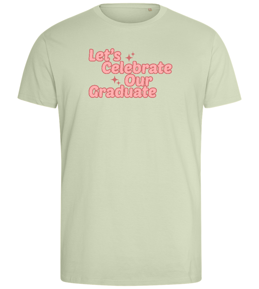 Let's Celebrate Our Graduate Design - Comfort men's fitted t-shirt_SILESTONE_front