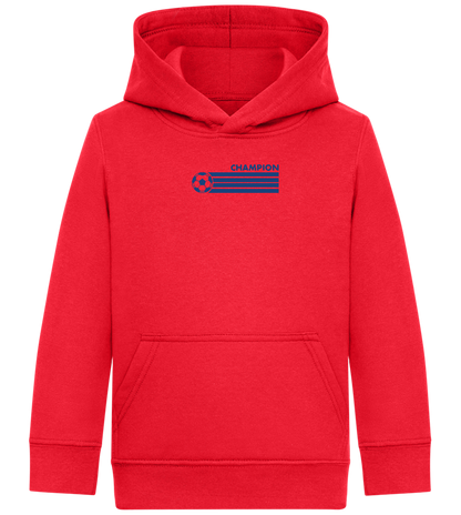 Soccer Champion Design - Comfort Kids Hoodie_BRIGHT RED_front