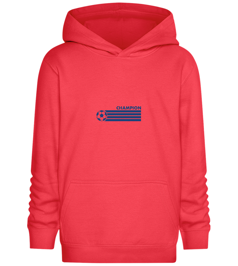 Soccer Champion Design - Comfort Kids Hoodie_BRIGHT RED_front