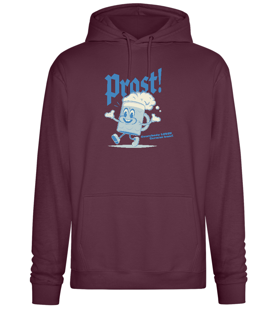 Prost Beer Design - Premium Essential Unisex Hoodie_BORDEAUX_front