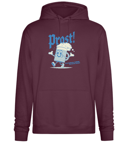 Prost Beer Design - Premium Essential Unisex Hoodie_BORDEAUX_front