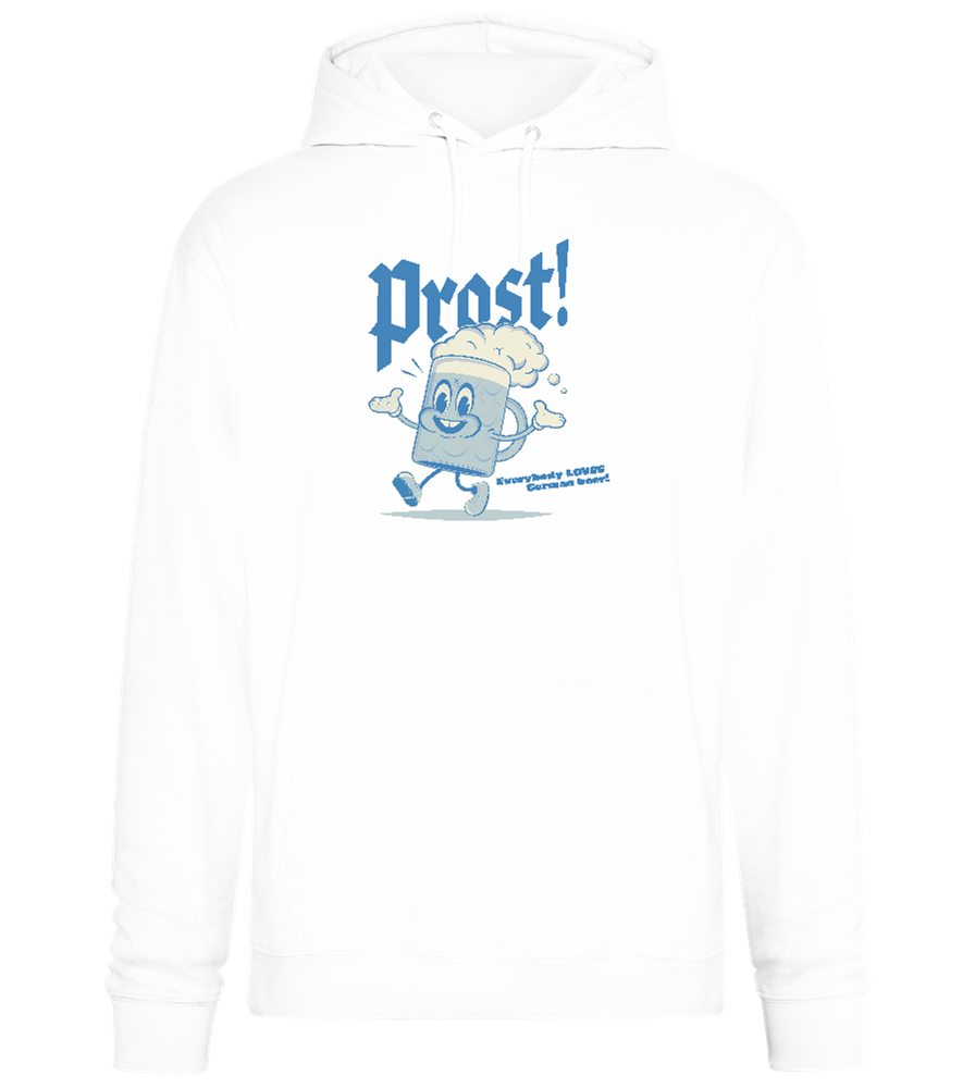 Prost Beer Design - Premium Essential Unisex Hoodie_WHITE_front