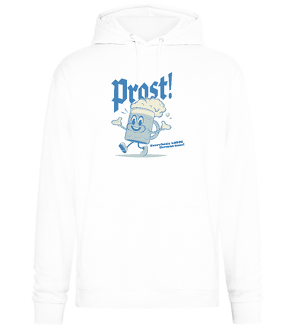 Prost Beer Design - Premium Essential Unisex Hoodie_WHITE_front