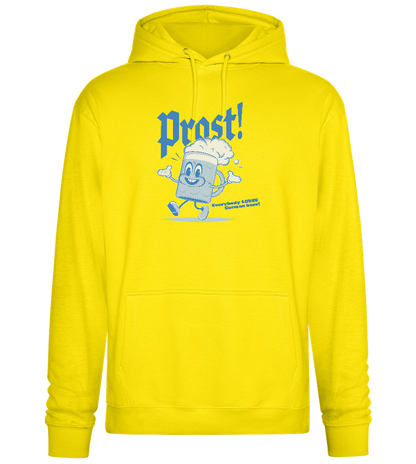 Prost Beer Design - Premium Essential Unisex Hoodie_YELLOW_front