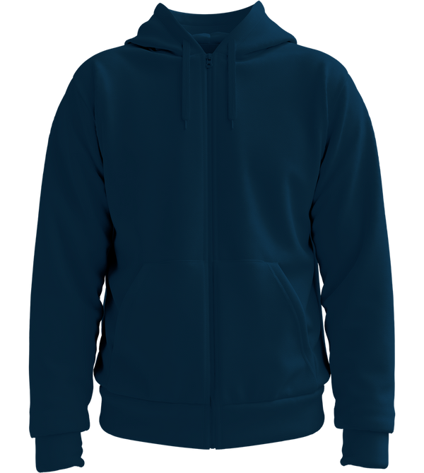 Premium unisex full-zip hoodie_FRENCH NAVY_front