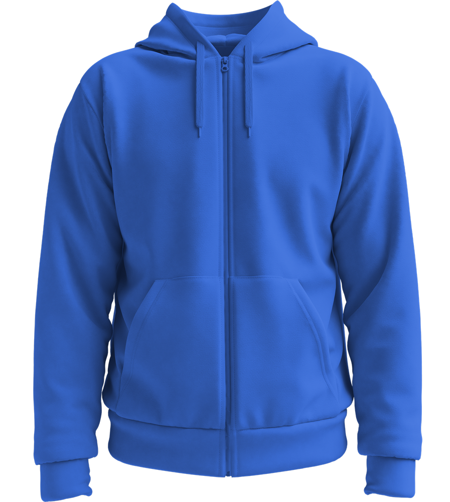 Premium unisex full-zip hoodie_ROYAL BLUE_front