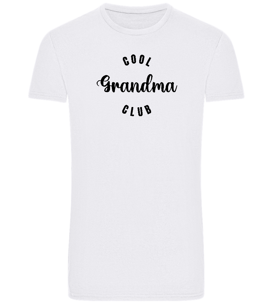 Cool Grandma Club Design - Basic Unisex T-Shirt_WHITE_front