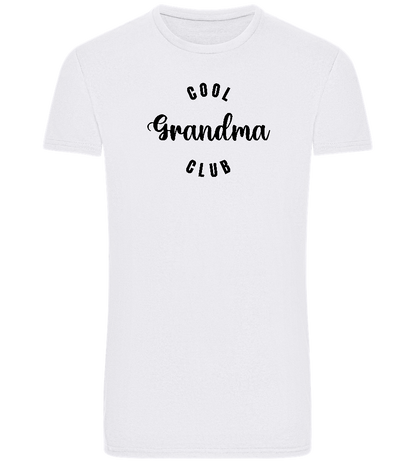 Cool Grandma Club Design - Basic Unisex T-Shirt_WHITE_front