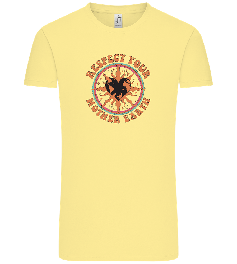 Mother Earth Design - Comfort Unisex T-Shirt_AMARELO CLARO_front