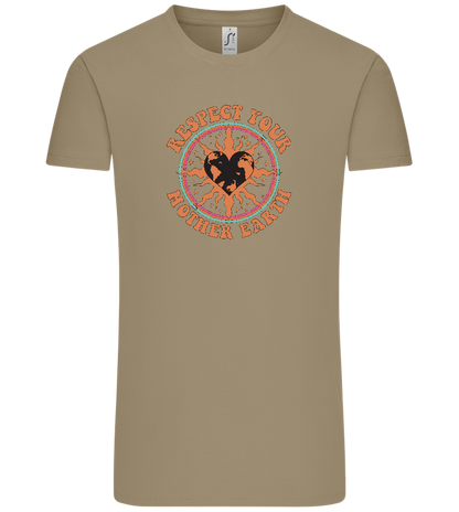 Mother Earth Design - Comfort Unisex T-Shirt_KHAKI_front