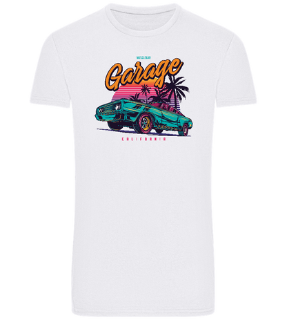 Car Garage Design - Basic Unisex T-Shirt_WHITE_front