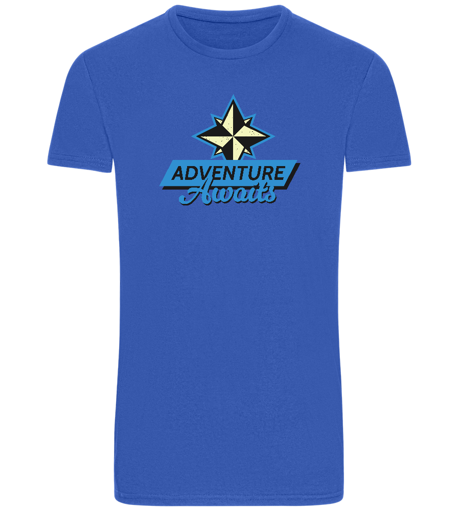 Adventure Awaits Design - Basic Unisex T-Shirt_ROYAL_front