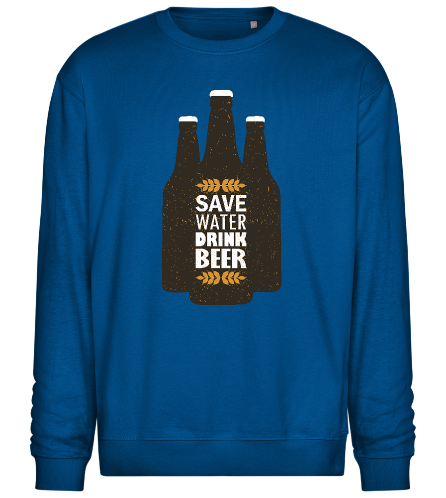 Hydrate with Beer Design - Comfort Essential Unisex Sweater_ROYAL_front