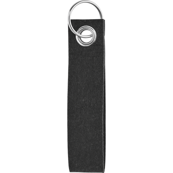 Eco-Friendly RPET Felt Keychain_BLACK_front