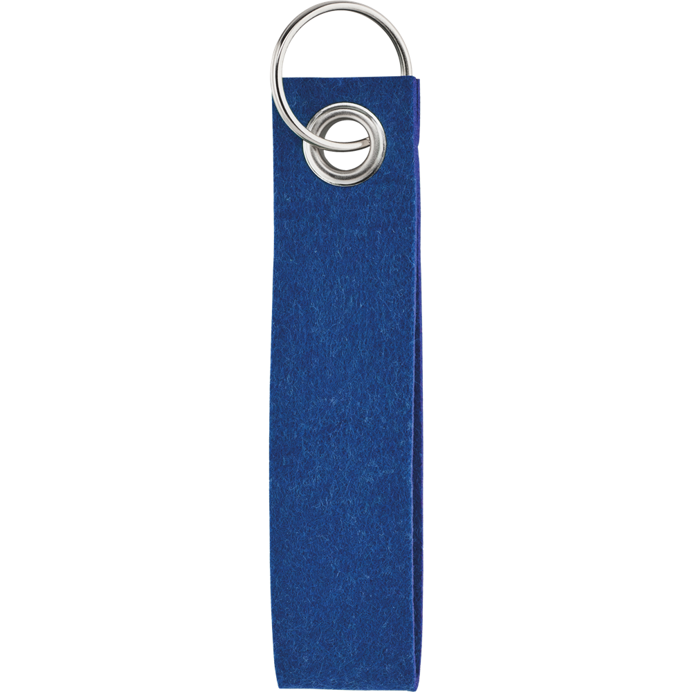 Eco-Friendly RPET Felt Keychain_ROYAL BLUE_front