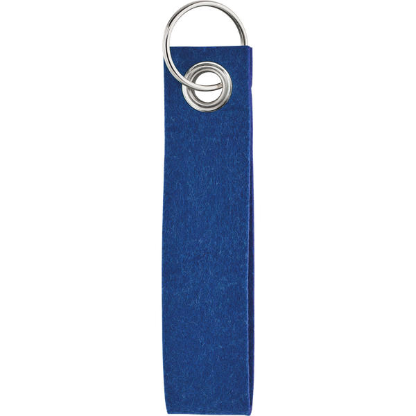 Eco-Friendly RPET Felt Keychain_ROYAL BLUE_front