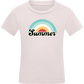 Summer Rainbow Design - Comfort kids fitted t-shirt_LIGHT PINK_front