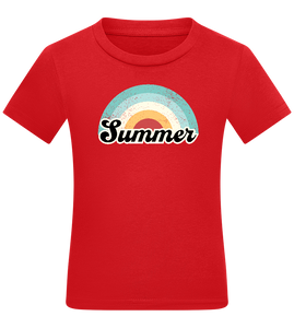 Summer Rainbow Design - Comfort kids fitted t-shirt