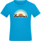 Summer Rainbow Design - Comfort kids fitted t-shirt_TURQUOISE_front